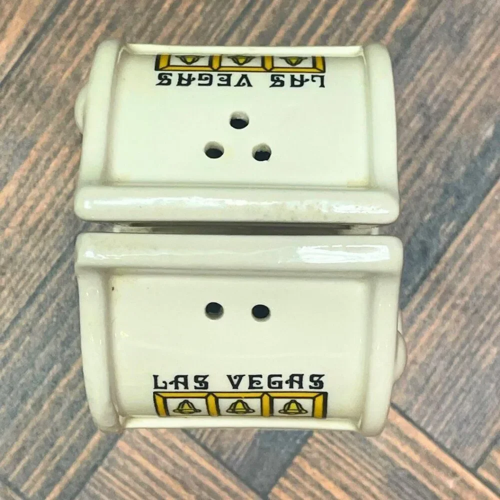 Vintage 1990s Souvenir Las Vegas Salt & Pepper Shakers – Fun & Collectible